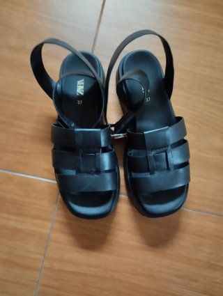 Sandalias Zara Plataforma Negras