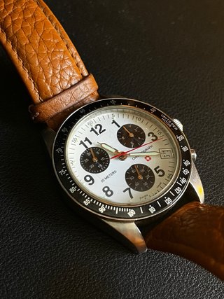 Reloj Swiss Military Cronógrafo Marrón/Blanco