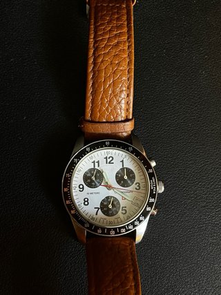 Reloj Swiss Military Cronógrafo Marrón/Blanco
