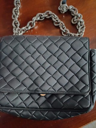 Borsa donna trapuntata nera