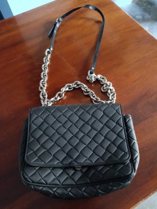 Borsa donna trapuntata nera