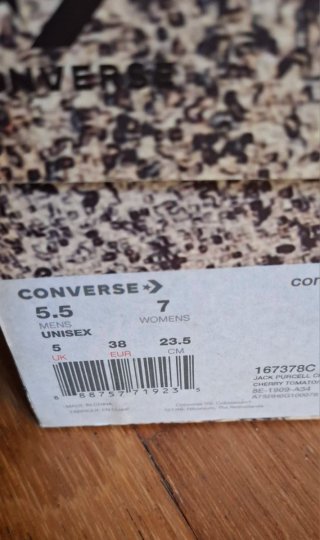 Converse Originales Llama Roja Talla X