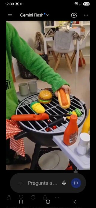 Barbacoa de juguete con sonido y luz