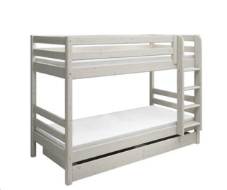 Litera madera maciza color blanco, marca Flexa.