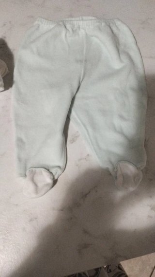 Set neonato bianco e azzurro 1-3 mesi