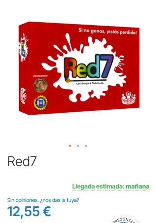 Red 7 - Juego de mesa EN INGLÉS