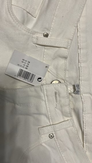 Pantalón vaquero blanco