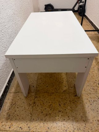 Sofá modular gris 3 plazas + mesa