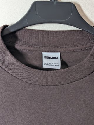 Camiseta Bershka Marrón Talla XS