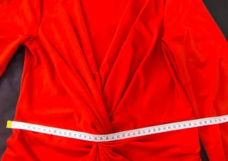 Vestido Boohoo Rojo Talla S