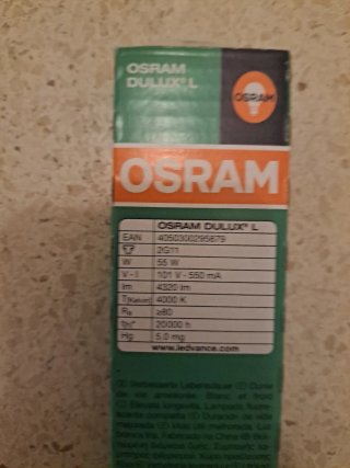 2 Bombillas Osram Dulux L