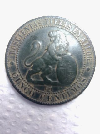 Moneda Gobierno Provisional 5 Centimos
