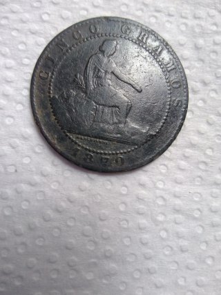 Moneda Gobierno Provisional 5 Centimos