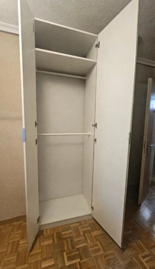 Armadio Bianco Ikea a Due Moduli