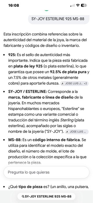 Concha de Plata Esterlina 925