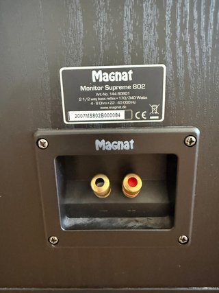 Altavoces Magnat Monitor Supreme 802 Negros x2