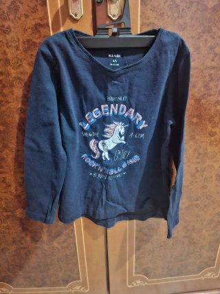 Camiseta manga larga unicornio Kiabi 4 años