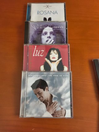 Lote 4 CDs Rosana, Pedro Guerra, Luz Casal, Sanz