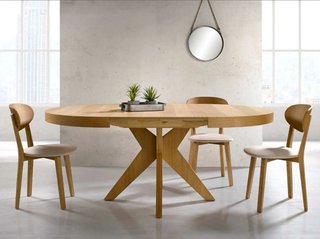 MESA EXTENSIBLE de comedor Anna 110 Extens a 180