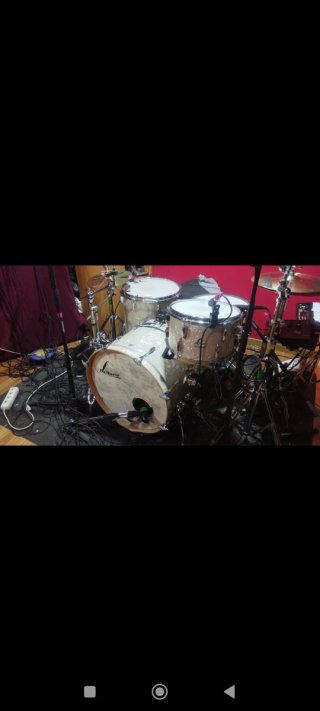 SONOR VINTAGE WHITE MARINE PEARL 22,13,16