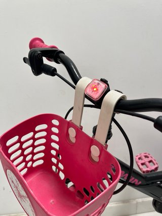 Bicicleta infantil B'TWIN rosa y negra