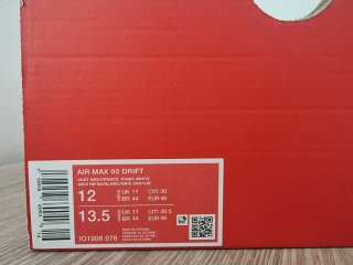 T46Nike Air Max Drift 90 Blancas Negras