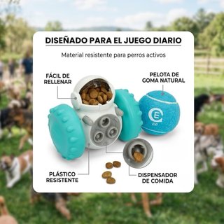 Juguete Interactivo Perro Gato Dispensador Comida