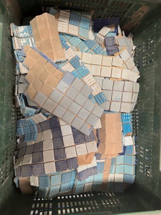 Gresites sueltos para mosaicos