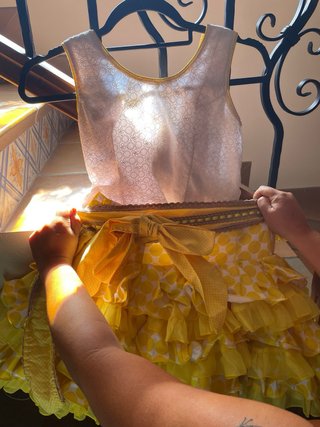 Vestido Flamenca Amarillo con Lunares