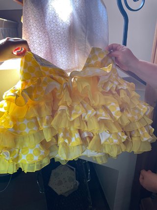 Vestido Flamenca Amarillo con Lunares