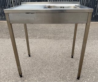 Fregadero de acero inoxidable con escurridor