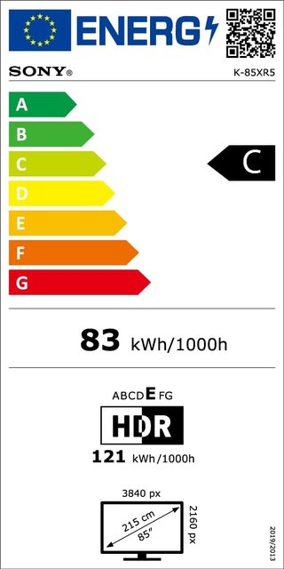 Sony BRAVIA 5, Mini LED 85 Pulgadas, XR con IA