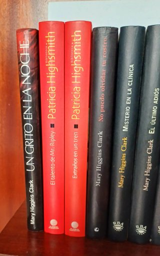 Lote novela negra P.Highsmith y M.H.Clark 12 libro