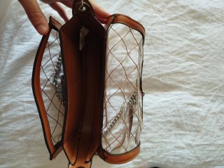 Bolso Parfois transparente y marrón