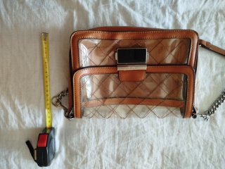 Bolso Parfois transparente y marrón