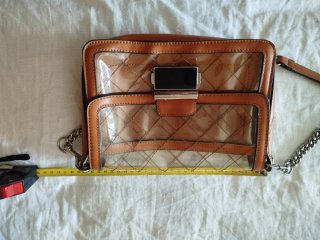Bolso Parfois transparente y marrón