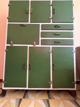 Mueble Alacena Cocina Antigua Verde