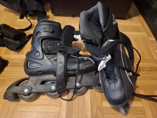 Pack Patines Oxelo Talla 45.5 + Accesorios