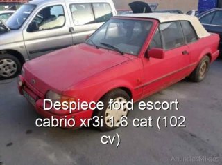 Despiece ford escort cabrio xr3i 1.6 cat (102 cv)