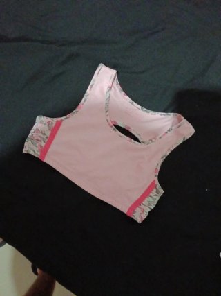 Top niña rosa estampado