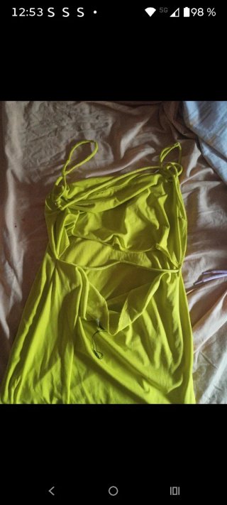 Vestido verde de verano talla única