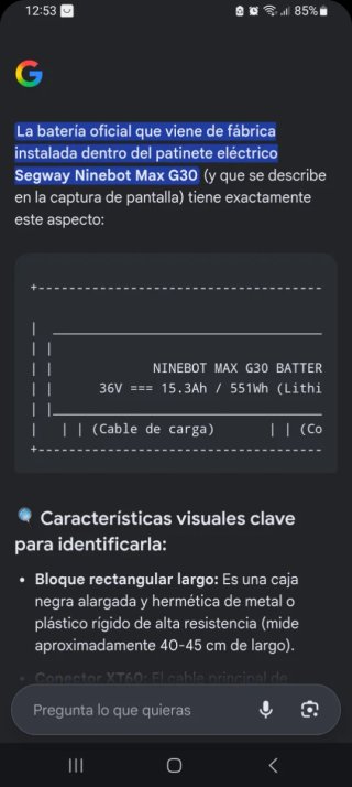 Batería Ninebot Max G30 Original Escucho ofertas