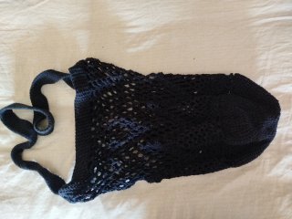 Bolso de red azul marino