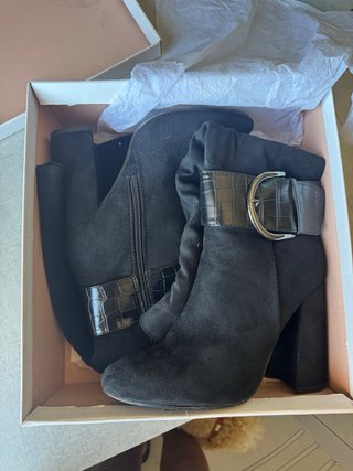 Botas altas tacón negras talla 37