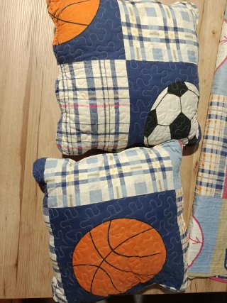 Edredón infantil deportes fútbol y baloncesto