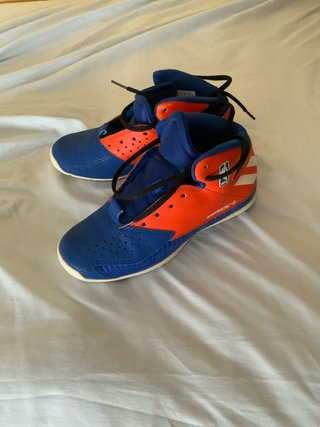Adidas Zapatillas Baloncesto Azul Naranja talla 34
