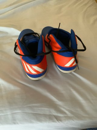 Adidas Zapatillas Baloncesto Azul Naranja talla 34
