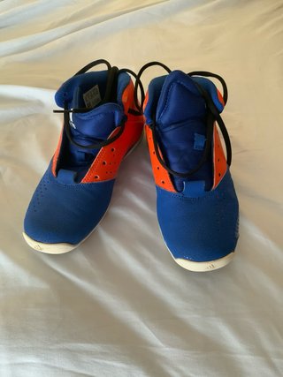 Adidas Zapatillas Baloncesto Azul Naranja talla 34