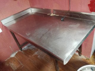 Mesa de trabajo acero inoxidable cocina
