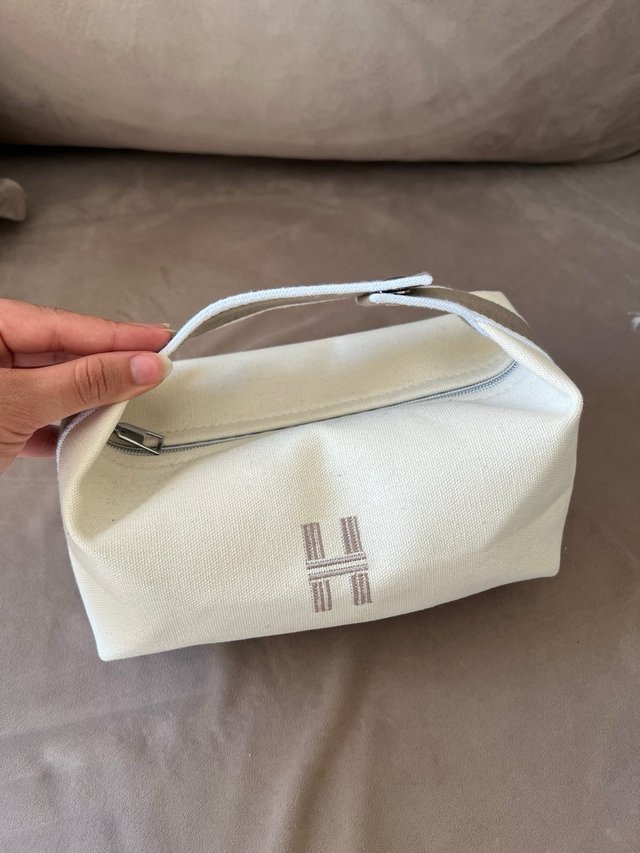 Bolso neceser estilo Hermes beige